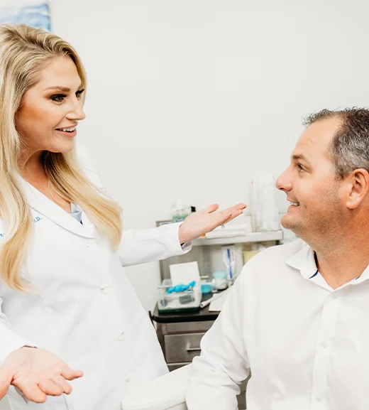 Dr Hancock Explaining Revision Rhinoplasty to Male Patient