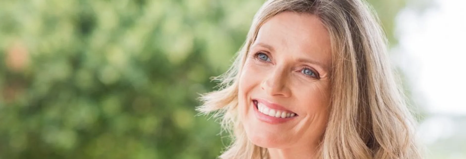 crepey skin boca raton: youthful looking mature woman